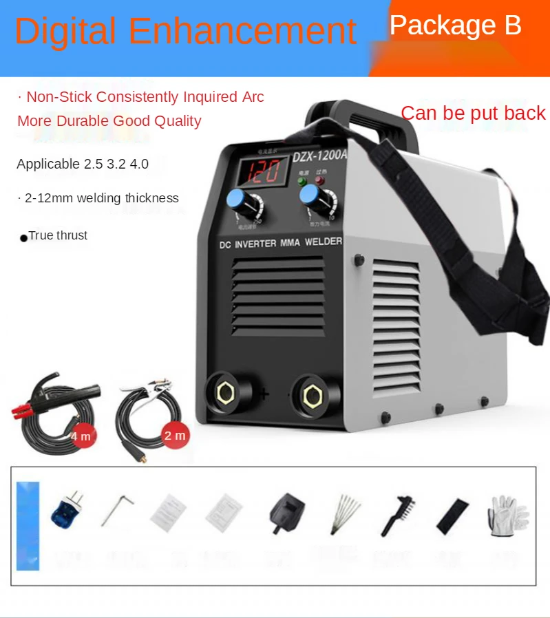 220V Household Small Electric Welding Machine 4500W Digital Portable Welding Machine for Welding Machine Iron Stainless Steel