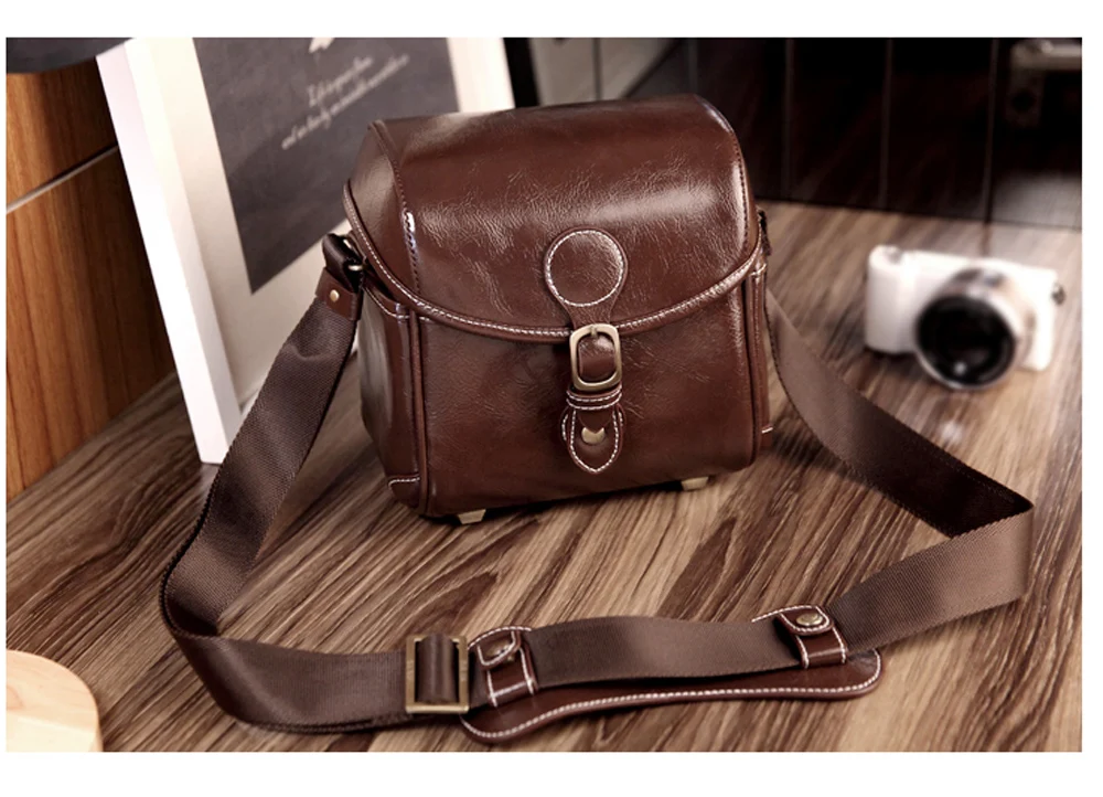 New Hot Fashion PU leather Digital  Video/Camera Bag DSLR for CANON NIKON SONY FUJI PENTAX OLYMPUS