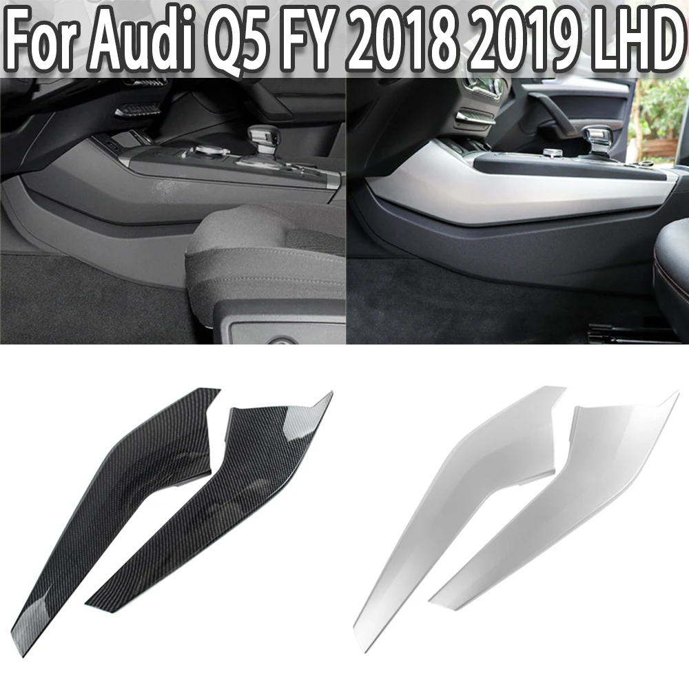 K-Car Center Console Gearshift Both Side Panel Decoration Cover Trim For Audi Q5 FY 2018 2019 LHD Interior Accessories