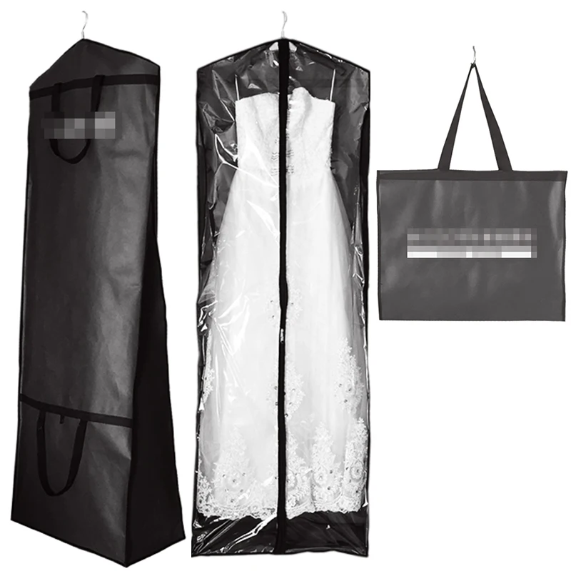 Garment Bags For Storage with Front Transparent PVC and 12