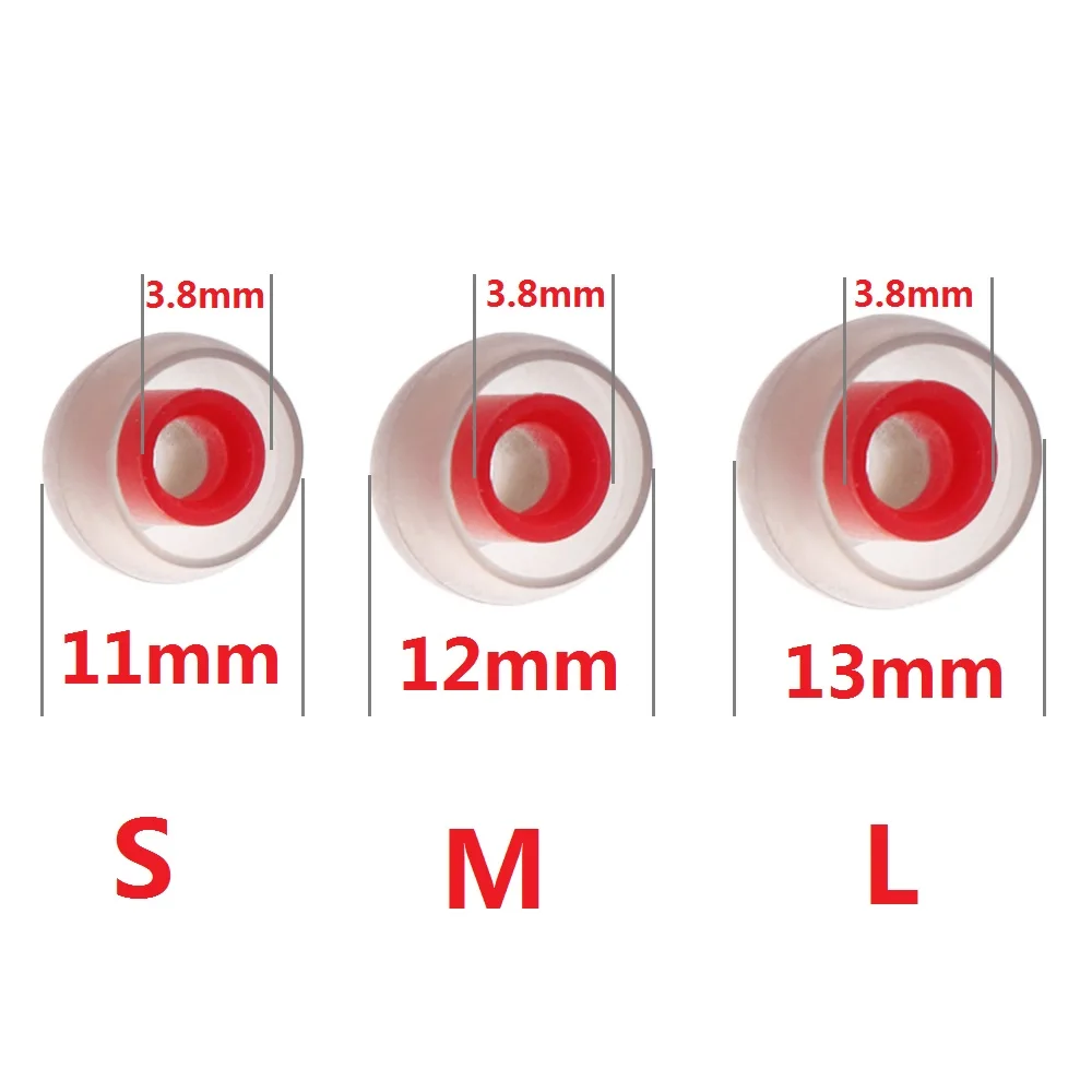 12pçs/6 pares de almofadas de ouvido, almofadas para fone de ouvido, pontas de silicone, pequenas capas de fone de ouvido interno, acessórios de pontas de ouvido