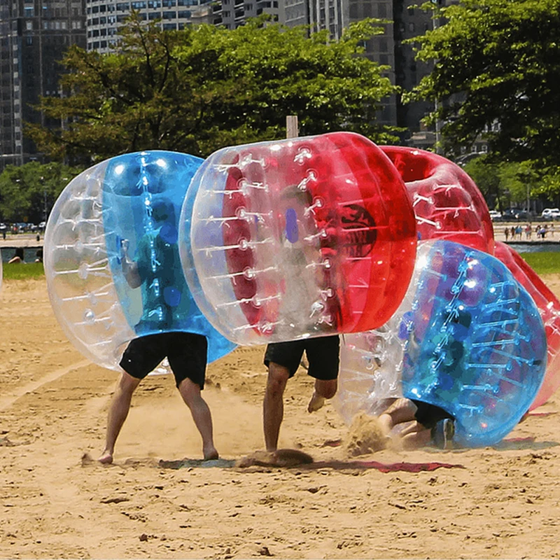 Wholesales Free Shipping TPU Material 10 PCS(5 Red+5 Blue+1 Pump)1.5M  In Zorb Ball,Bubble Soccer Bumper Ball For Sale