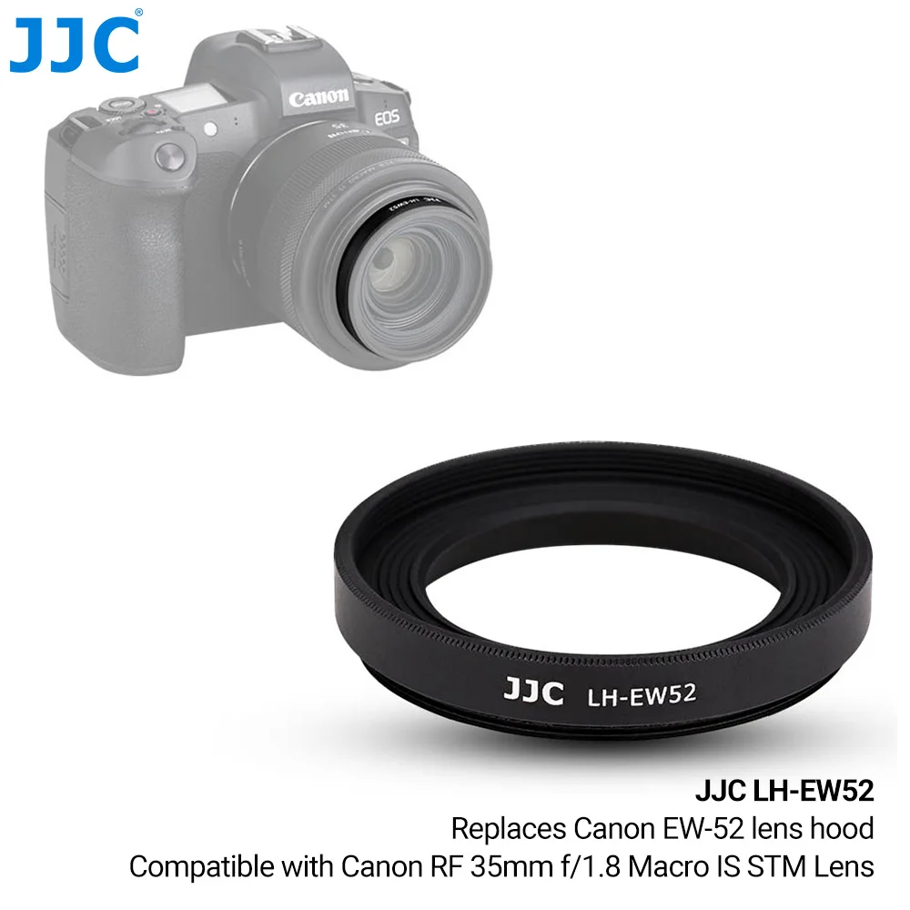 Jjc Omkeerbare Rf Mount Zonnekap Voor Canon Rf Lens Voor Canon Eos R Rp R3 R5 R6 R7 R10 camera Accessoires EW-65C ES-65B ET-74B