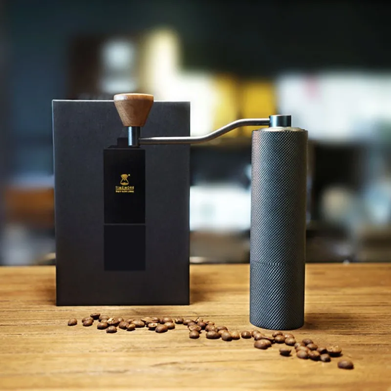 Timemore Chestnut SLIM High quality 45MM Aluminum Manual Coffee grinder Stainless steel Burr grinder 20g Mini Coffee milling