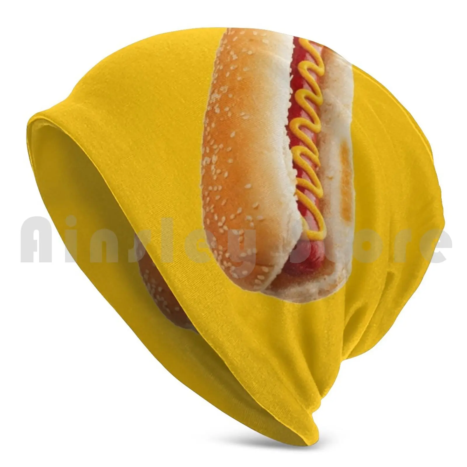 Hotdog Beanies Knit Hat Hip Hop Care About You Peace Love Health Patience Cooperation Nurse