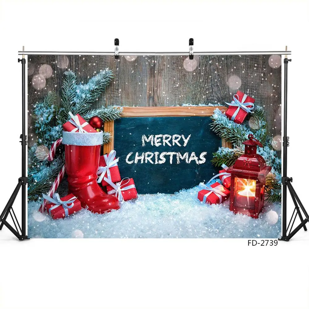 Quà Tặng Giáng Sinh Mút Trang Trí Placard Tuyết Lấp Lánh Chụp Ảnh Phông Nền Vinyl Nền Cho Bé Trẻ Em Buổi Chụp Ảnh Đạo Cụ
