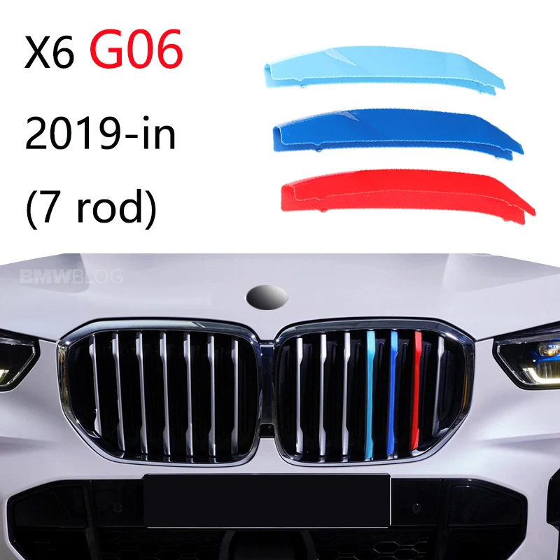 3 Stück Auto gitter Zierleiste für BMW x1 x2 x3 x4 x5 x6 x7 e84 f48 f49 f39 e83 f25 g01 f26 g02 e70 f15 e53 g05 e71 e72 f16 g06 g07