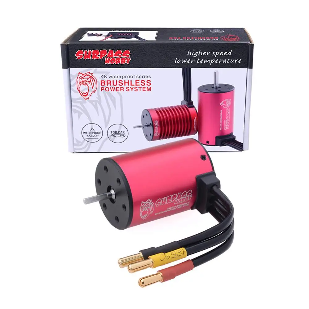 SURPASS HOBBY KK 3650 Brushless Motor 7700KV 5900KV 5200KV 3600KV 3.175mm Shaft for RC 1/10 GTR/Lexus 3S RC Drift Racing Car