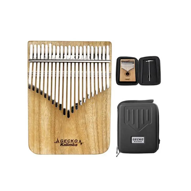 GECKO Kalimba 21-Key F tones Camphor Wood African Thumb Finger Piano K21CP Musical Instrument keyboard xylophone vibraphone