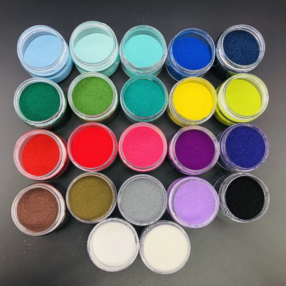 10g Each Bottle Embossing Powder Pigment Stamping Clear Ink Pad Pen Scrapbooking Craft Metallic Paint