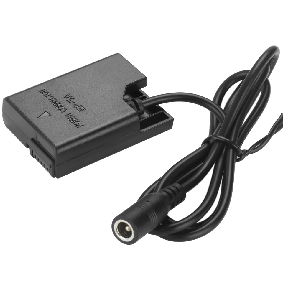 EN‑EL14 Type C Fully Decoded Dummy Battery, DC Coupling Power Adapter Bank, for Nikon D5600 D5500 D5300 D5200 D5100 D3300 D3400 and Other Digital Cameras