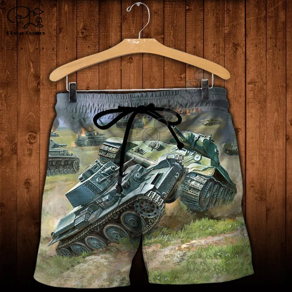 PLstar Cosmos Tiger Tank 3D Printed 2021 New Fashion For Men/Women Summer Casual Shorts Beach Short Pants Apparel Style-T37