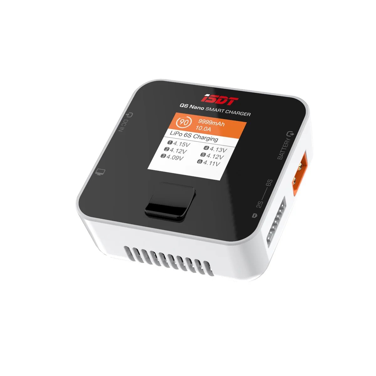 ISDT Q6 Nano Lipo caricabatteria per bilanciamento batteria scaricatore 8A 200W DC 2-6S batteria intelligente digitale Li-Po Li-Hv Li-ion Li-Fe NiMH Ni-Cd