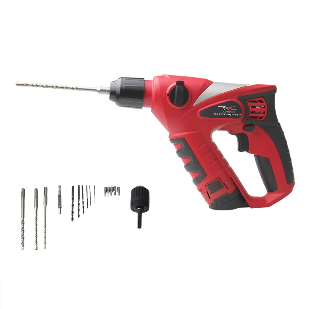 12V Cordless Electric Hammer Impact Drill 2000mAh battery Rechargable Multifunction Rotary Tool Home Power Tools Screwdriver