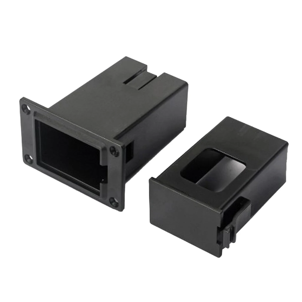 9V Battery Box, Plastic Battery Storage Box For Guitar 56.5x50x31mm