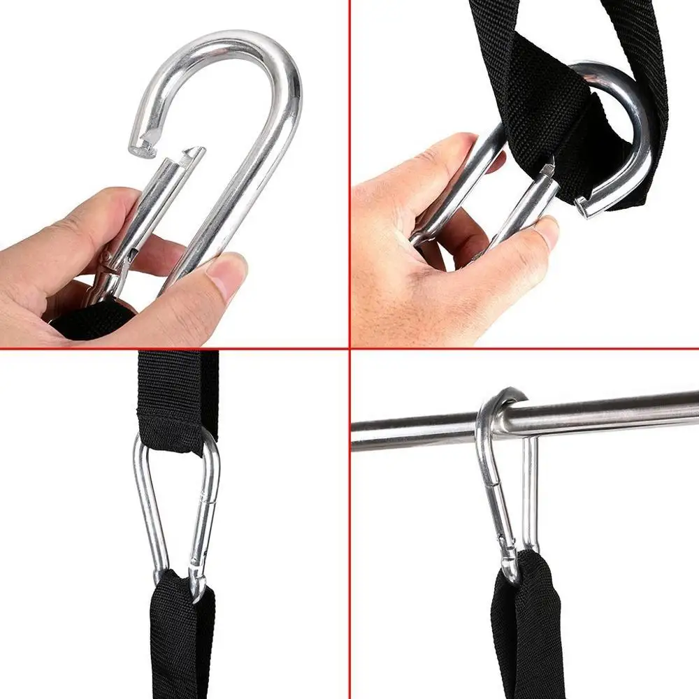 Home Fitness Gym AB Sling Straps Pull-Ups Abdominal Muscle Training Hanging Belt Sport Workout Equipment Horizontal Bar Belt