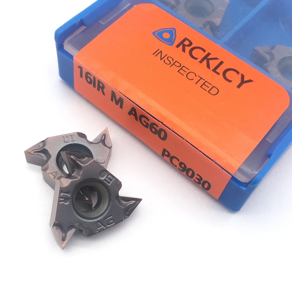 Ferramenta de rotação interna 16ir ag60, inserção em carboneto para últimas ferramentas de corte, inserção de rotação em liga rígida cnc