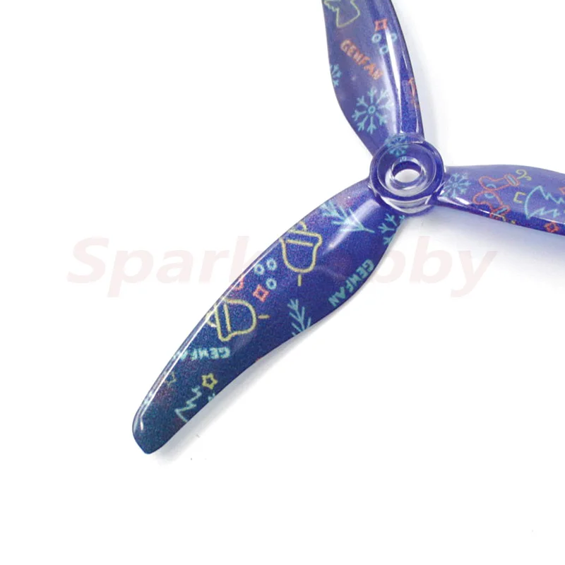 2pairs Christmas Limited GEMFAN 51433 51433-3 3-Blade 5 Inch 5.1 Inch CW CCW Freestyle Propeller RC FPV Multicopter Quadcopter