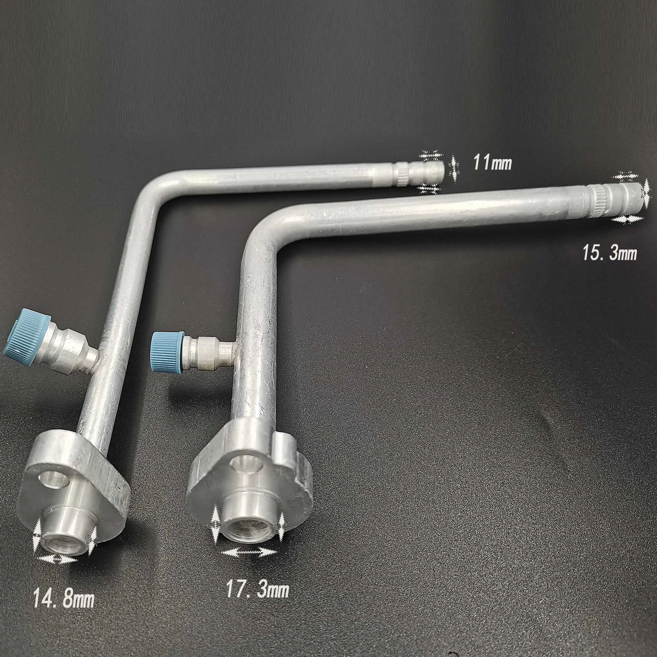 

Auto Air Conditioning Pipe Fittings Volvo Excavators AC Compressors High/Low Side Hoses Aluminum Joints R134a Refrigerant Valves