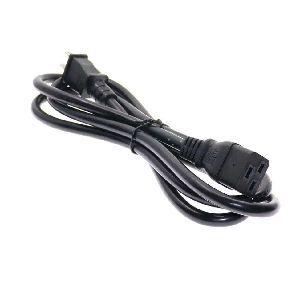 NEMA PDU Cord ,UPS Supply Power Cable 5-15P to IEC 60320 C19, SJT14AWG,1.8m/6ft,16A Rating,UPS Cable