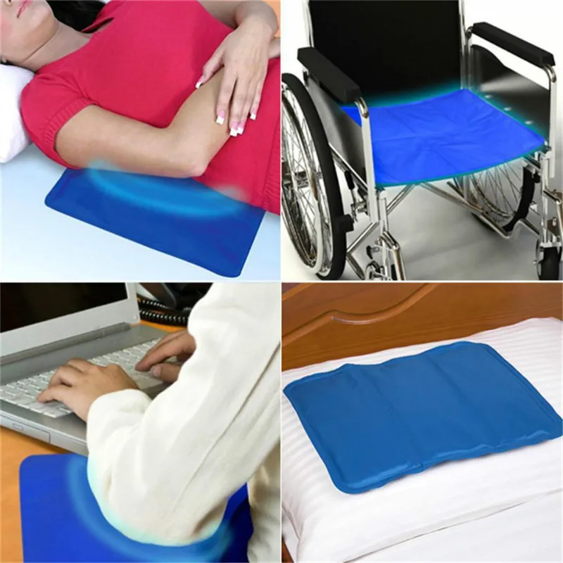 Summer Cooling Ice Pillow Cooling Insert Pad Mat Sleeping Therapy Relax Muscle Therapy Chillow Ice Pillow For Indoor Outdoor Hot