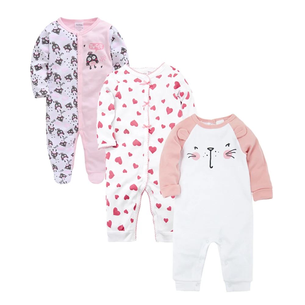 

Baby Jumpsuit Outfit Cartoon Cotton roupa de bebe 3PCS Full Sleeve Newborn Toddler Boy Clothes Winter Baby Clothing