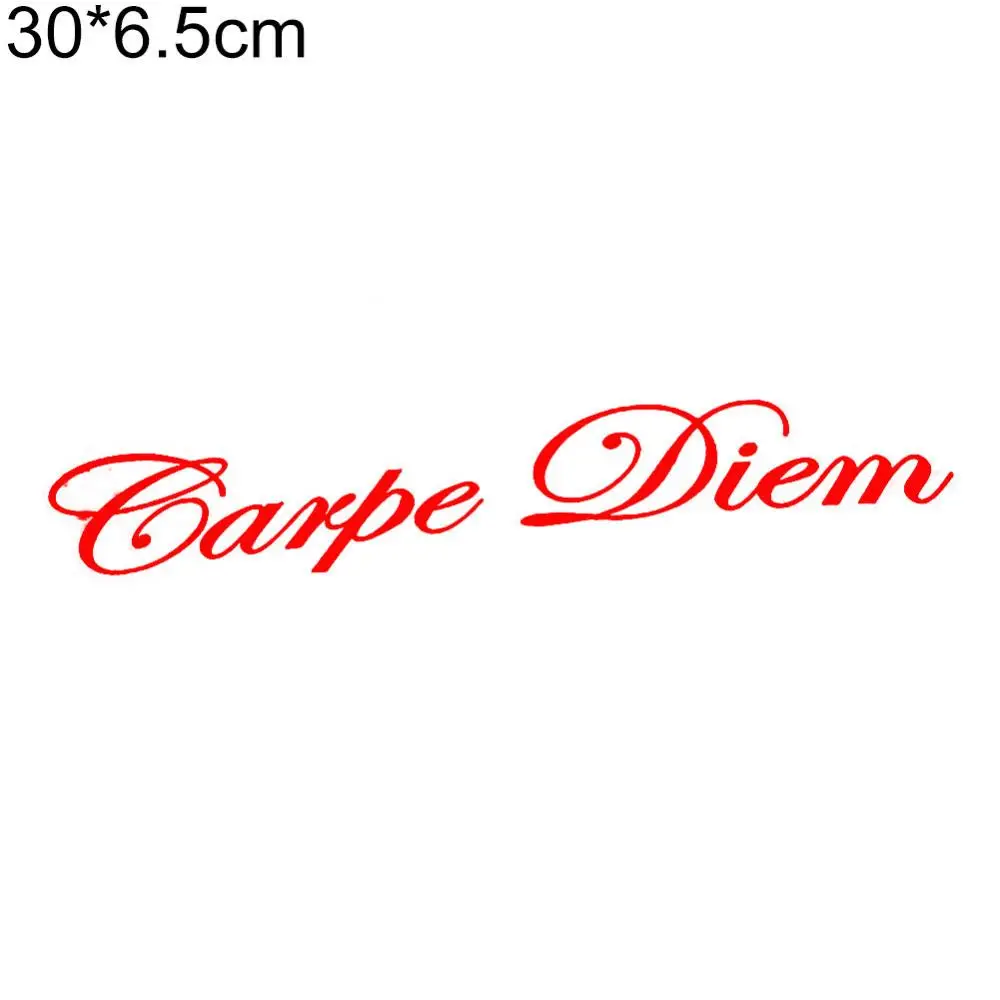 Universal Cute Carpe Diem Letters Design Car Vehicle Front Windshield Sticker Decals Decor