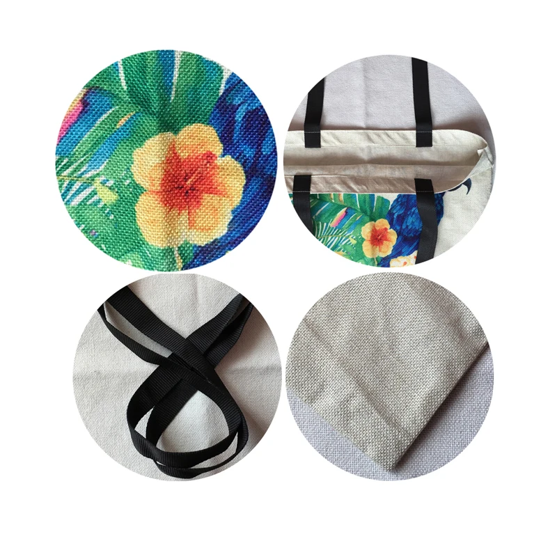 カラフルな猫の油絵のバッグ,カスタマイズされたプリントの女性のファッション,リネンのハンドバッグ,再利用可能なショッピング,旅行,学校