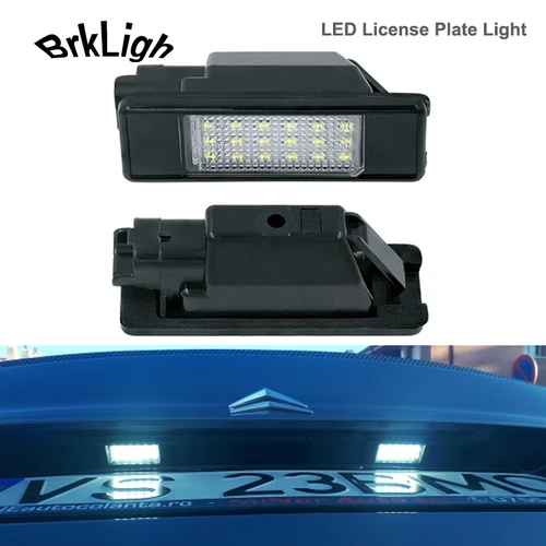Imagen 1 del producto Luces LED para matrícula de coche, lámpara sin Error para Citroen C2, C3, C4, C5, C6, C8, DS3, DS5, ession Jumpy c-elysee, 2 unidades