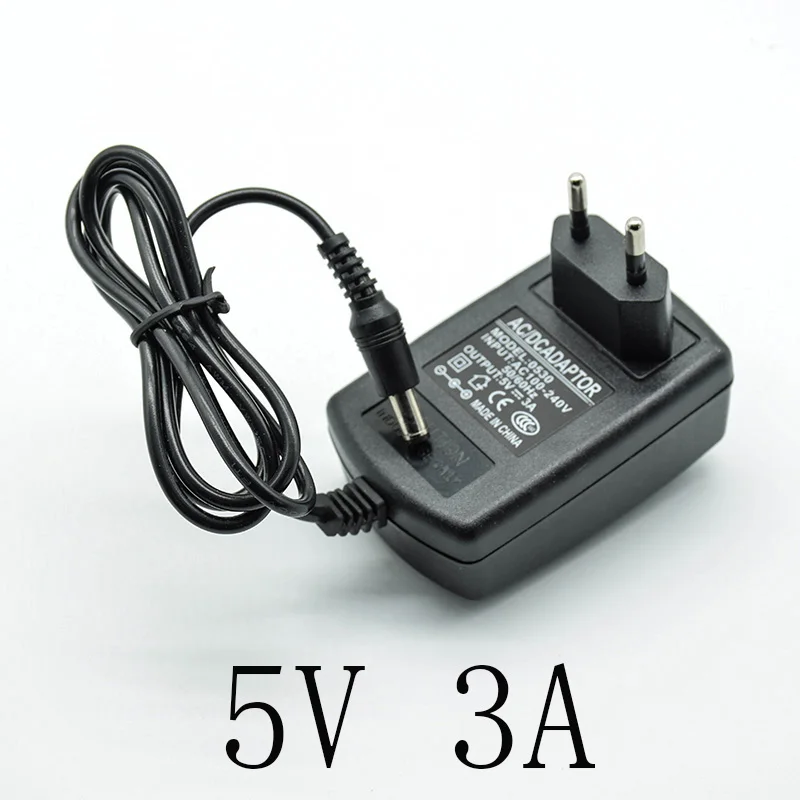 100-240V AC Converter Adapter DC 5V 3A 6V 2A/3A 9V 2A 12V 2A 15V 1A Power Supply Charger EU Plug 5.5mm * 2.5mm(2.1mm) AC to DC