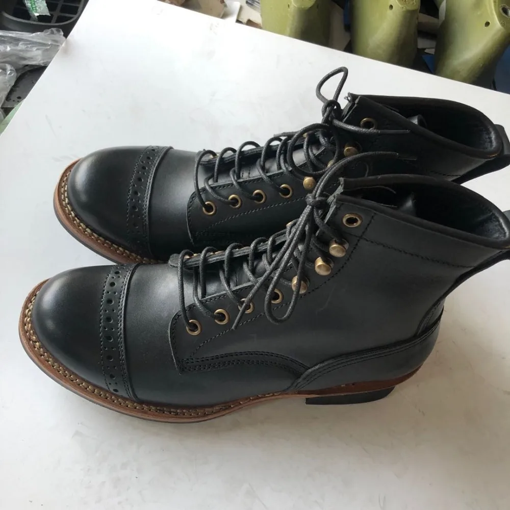 XW400 RockCanRoll Super Quality Size 35-52 Handmade Goodyear Welted Durable Italian Cowhide Boots Custom Made Available