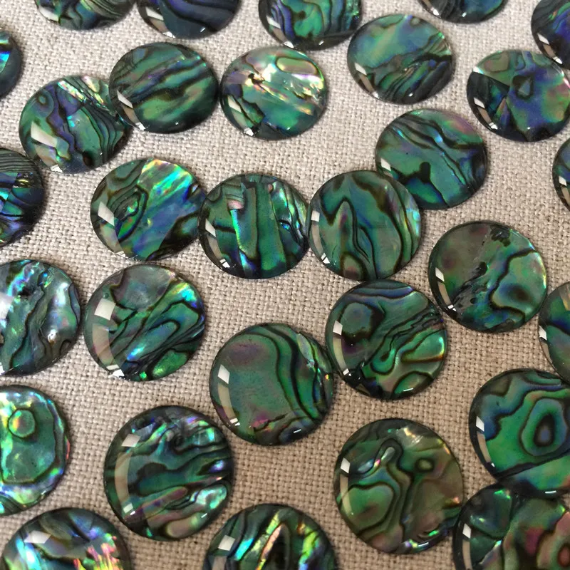 20pcs Diameter 15mm DIY Creative Design Round Abalone shell sheet for Ornaments accessories and Home crafts decoration materials