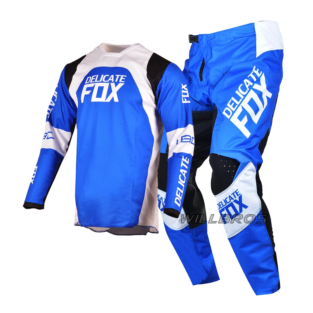 180 Trice Lux Gear Set Motocross Racing Jersey Pants MTB Bike Cycling Kits Offroad Dark Grey Suit Men