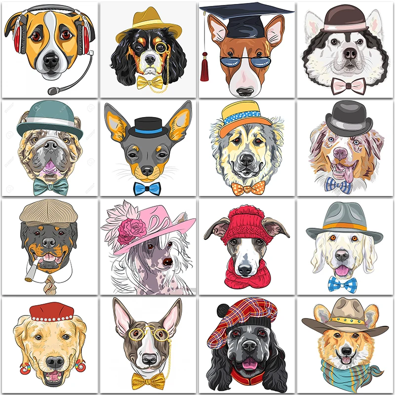 5D DIY Diamond Painting Kit animals anime dog Husky Full Square&Round Diamond embroidery Cross stitch Diamond mosaic home decor