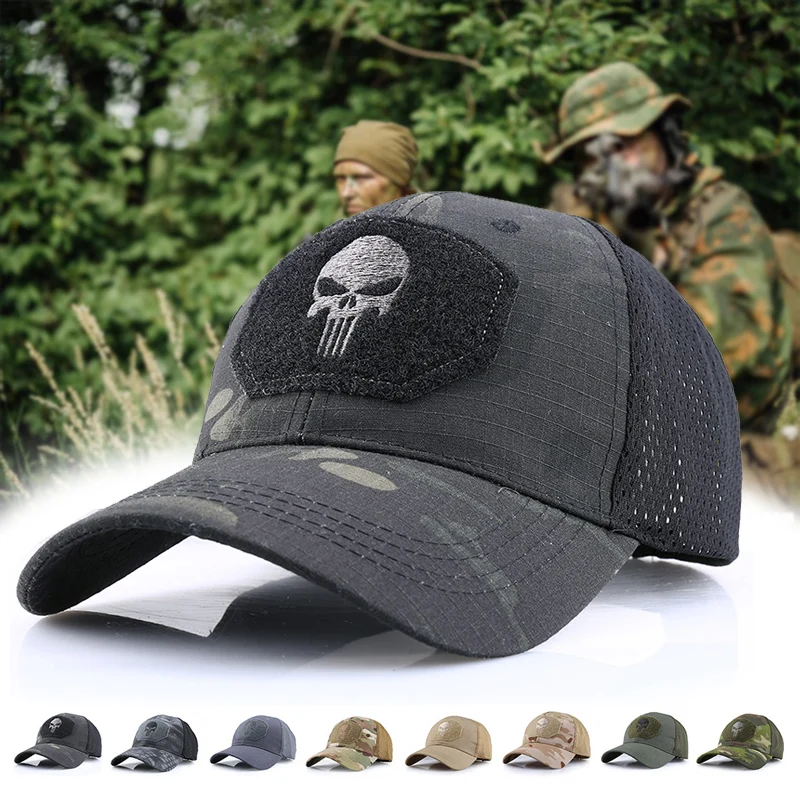 Military Baseball Caps Camouflage Tactical Army Combat Paintball Basketball Camo Football Adjustable Classic Snapback Sun Hats