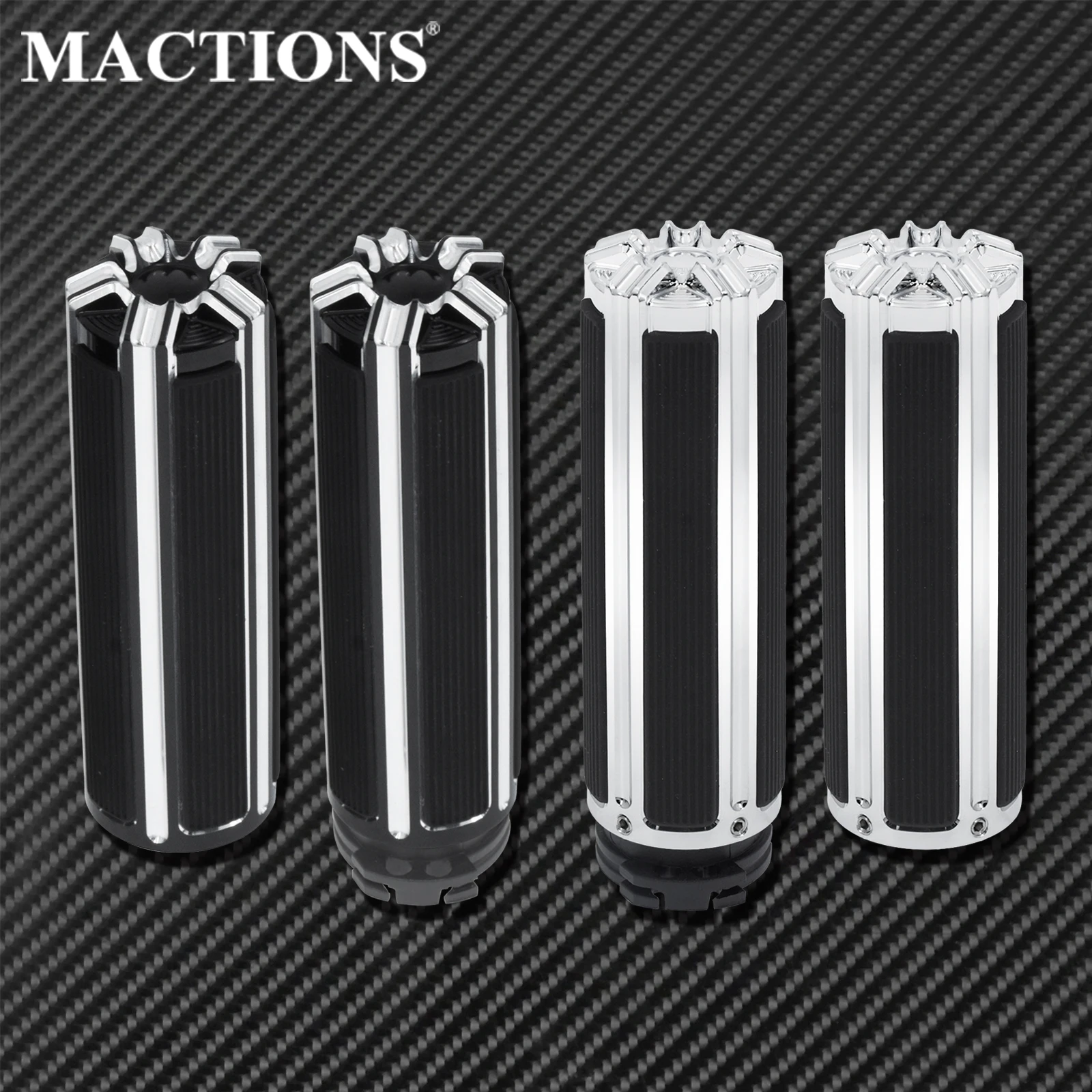 

1''Motorcycle Handlebar Hand Grips 25mm Black/Chrome For Harley Touring Electra Glide Dyna Fat Bob FXDF Sportster XL883 Softail