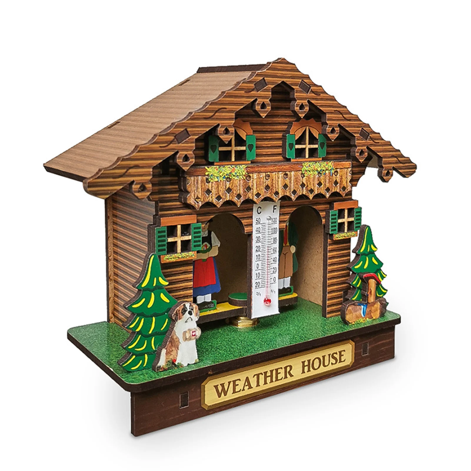 الطقس البيت شاليه بارومتر ميزان الحرارة الرطوبة حلي معلقة الديكور في الأوراق المالية