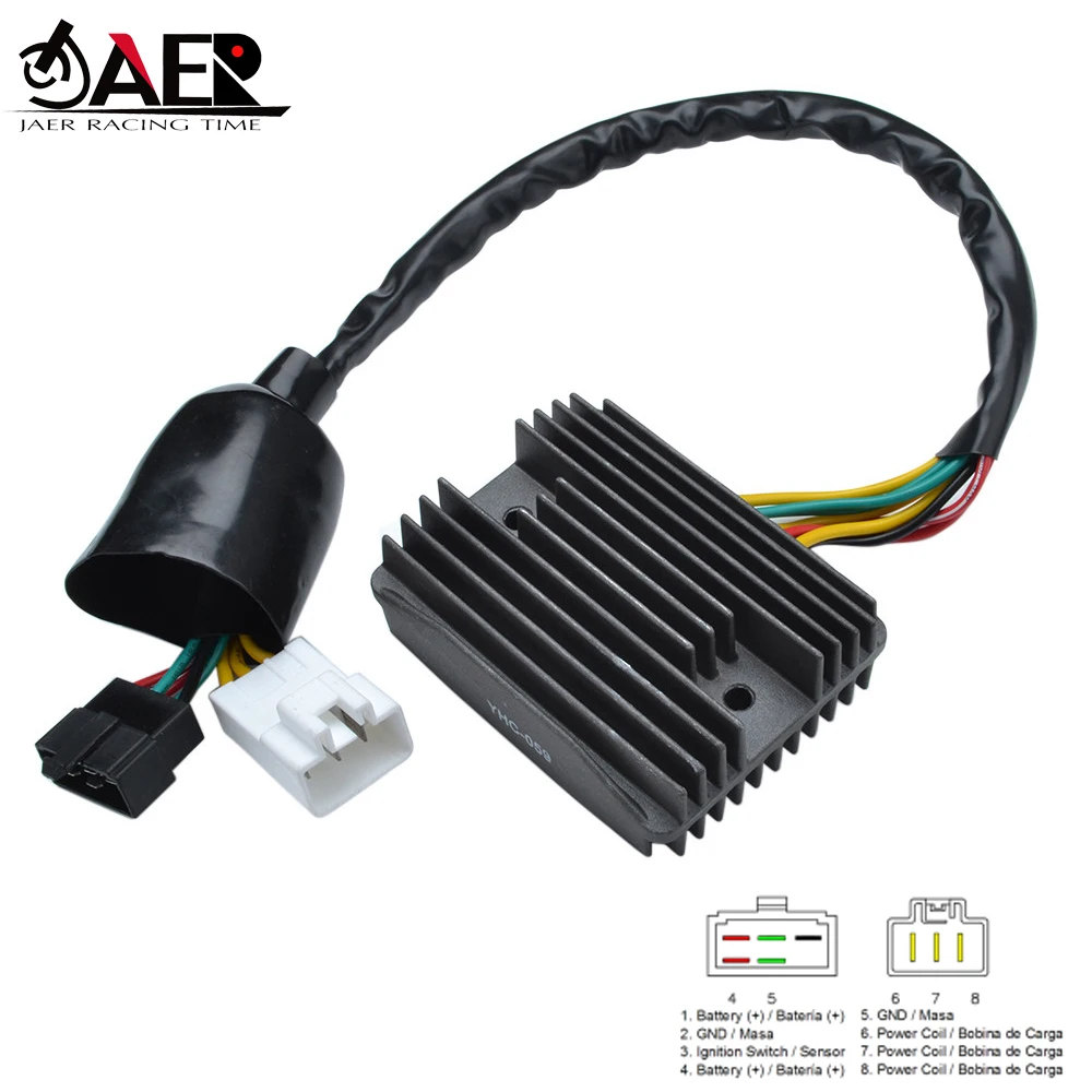 

JAER Motorcycle Voltage Regulator Rectifier for Honda NSS250 AS SAC VTX 1800 C2/C3/C4/C15/CA6/CA7 CBR 1100 XX Blackbird CB 1100