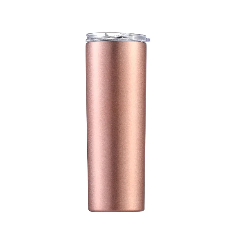 

20oz304 stainless steel sublimation coating car straight cup straw water cup customization