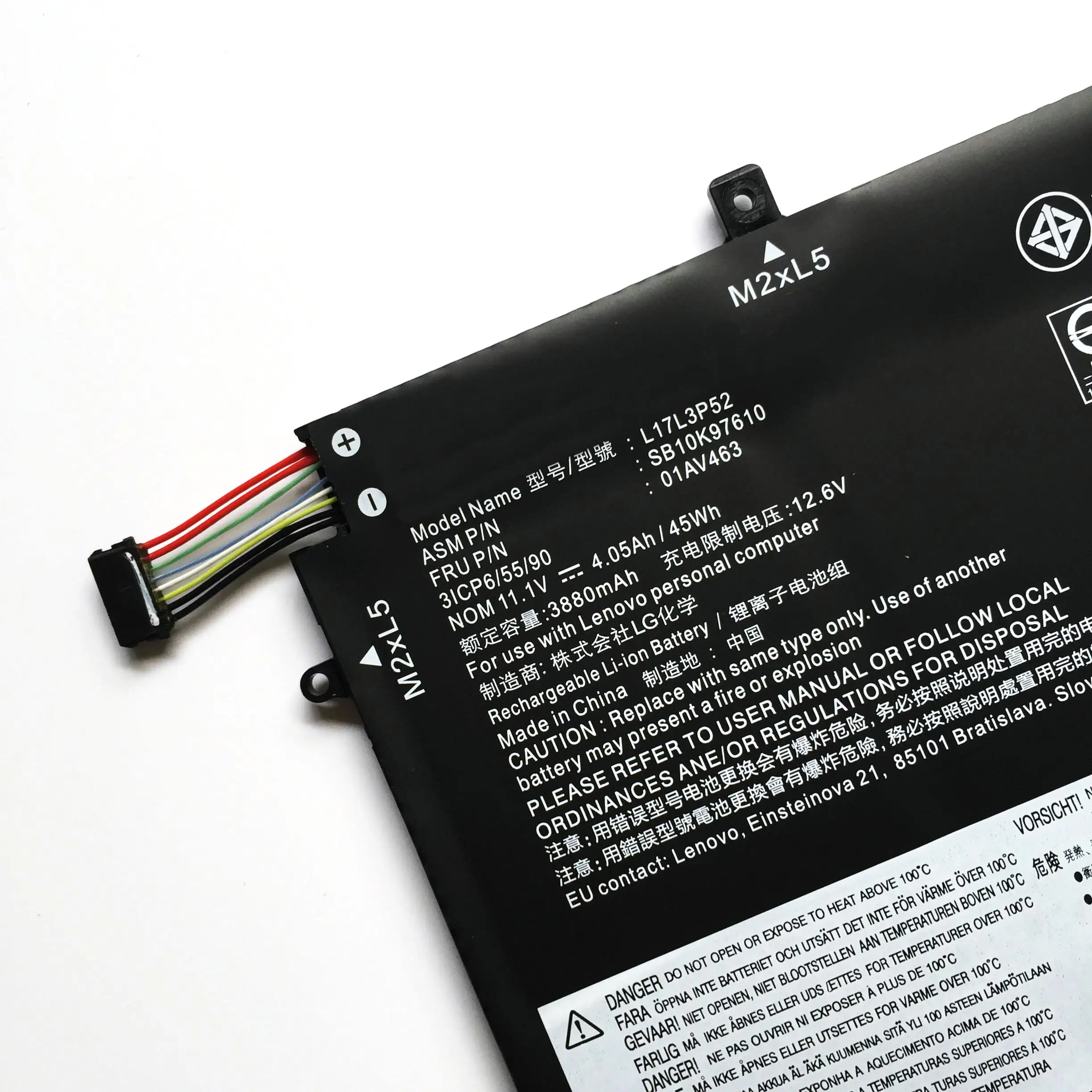 NEW L17L3P52 01AV463 L17M3P53 Laptop Battery For Lenovo ThinkPad L470 L480 E480 E580 L580 L590 11.1V 4050mAh/45Wh