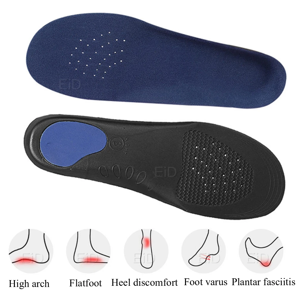 Sports Orthopedic Insole Flat Foot Orthopedic Arch Support Insoles Men and Women Shoe Pad EVA Sports Insert Sneaker Cushion Sole