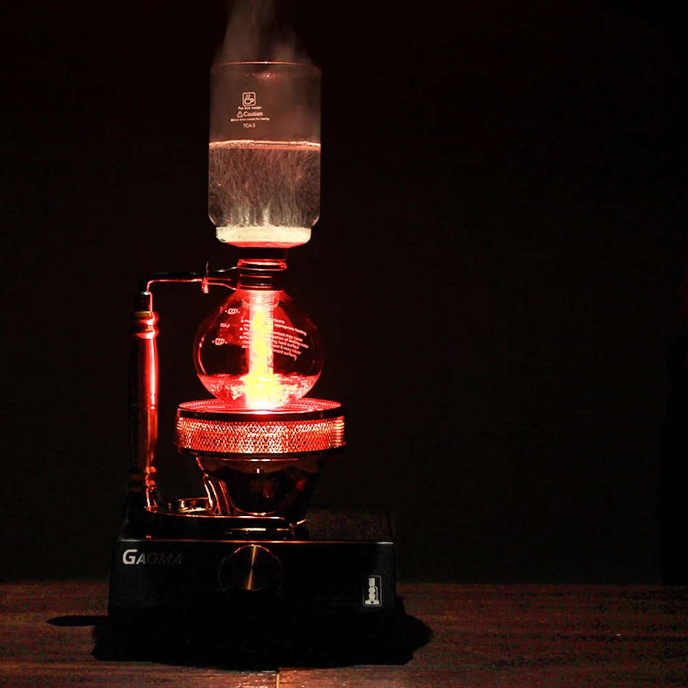 Siphonกาแฟแก้วกาแฟหม้อด้วยตนเองกาแฟSiphonชุดหม้อแก้วบ้านด้วยตนเองเครื่องชงกาแฟกาแฟกรอง