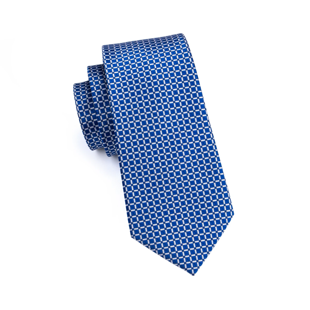 Cravate avec poches et boutons de manchette carrés pour hommes, ensemble Design Hi-Tie, bleu Royal, nouvelle collection SN-1518, 2017