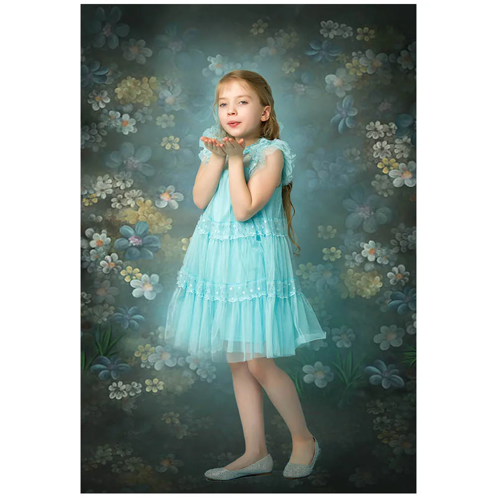 Mocsicka الأزرق الأزهار مجردة صورة خلفية الزهور الملمس الرجعية الوليد خلفيات للتصوير الفوتوغرافي عيد ميلاد صورة تبادل لاطلاق النار