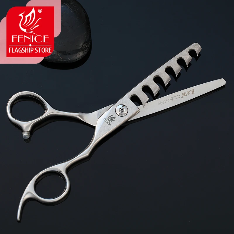Fenice Professional 6 inch VG10 Hairdresser\'s Scissors 6 Teeth Thinning Rate 5%-10% Thinning Shears Hair Scissors