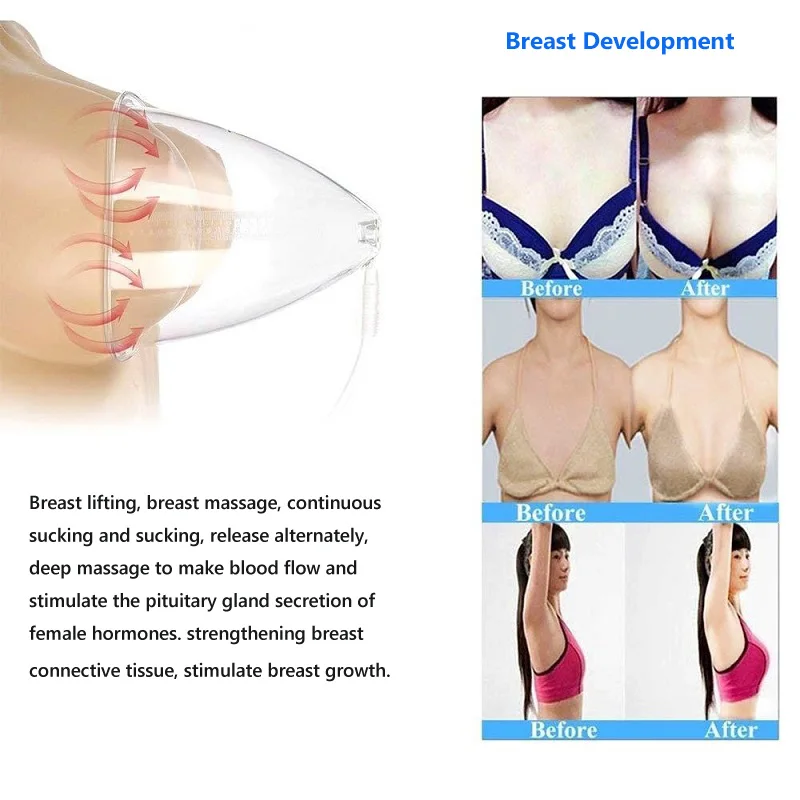 Vacuum Breast Enhancement & Buttock Lifting Beauty Care Device For Slimming Lymphatic Drainage Anti-Cellulite