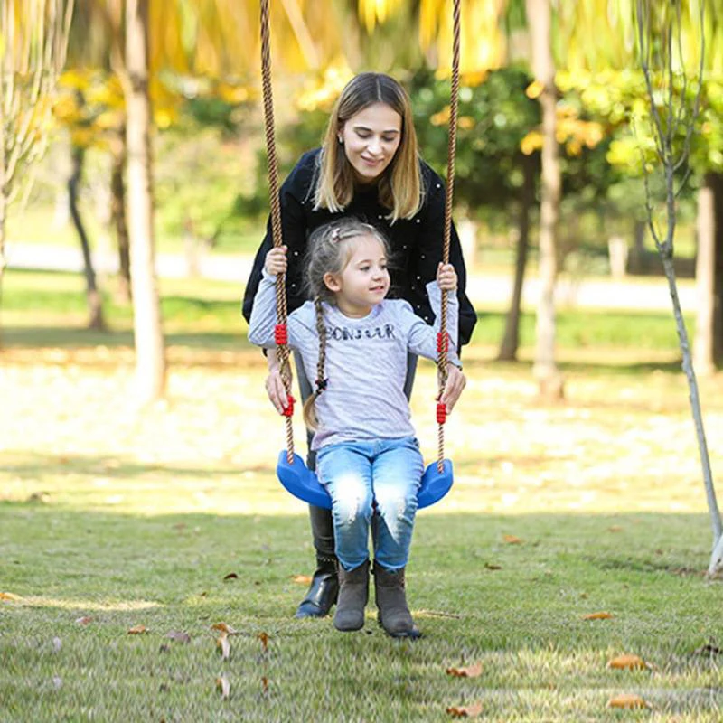 Altalena per bambini altalena da giardino giocattolo volante altalena per bambini con corde regolabili in altezza giocattoli da esterno per interni tavola curva arcobaleno