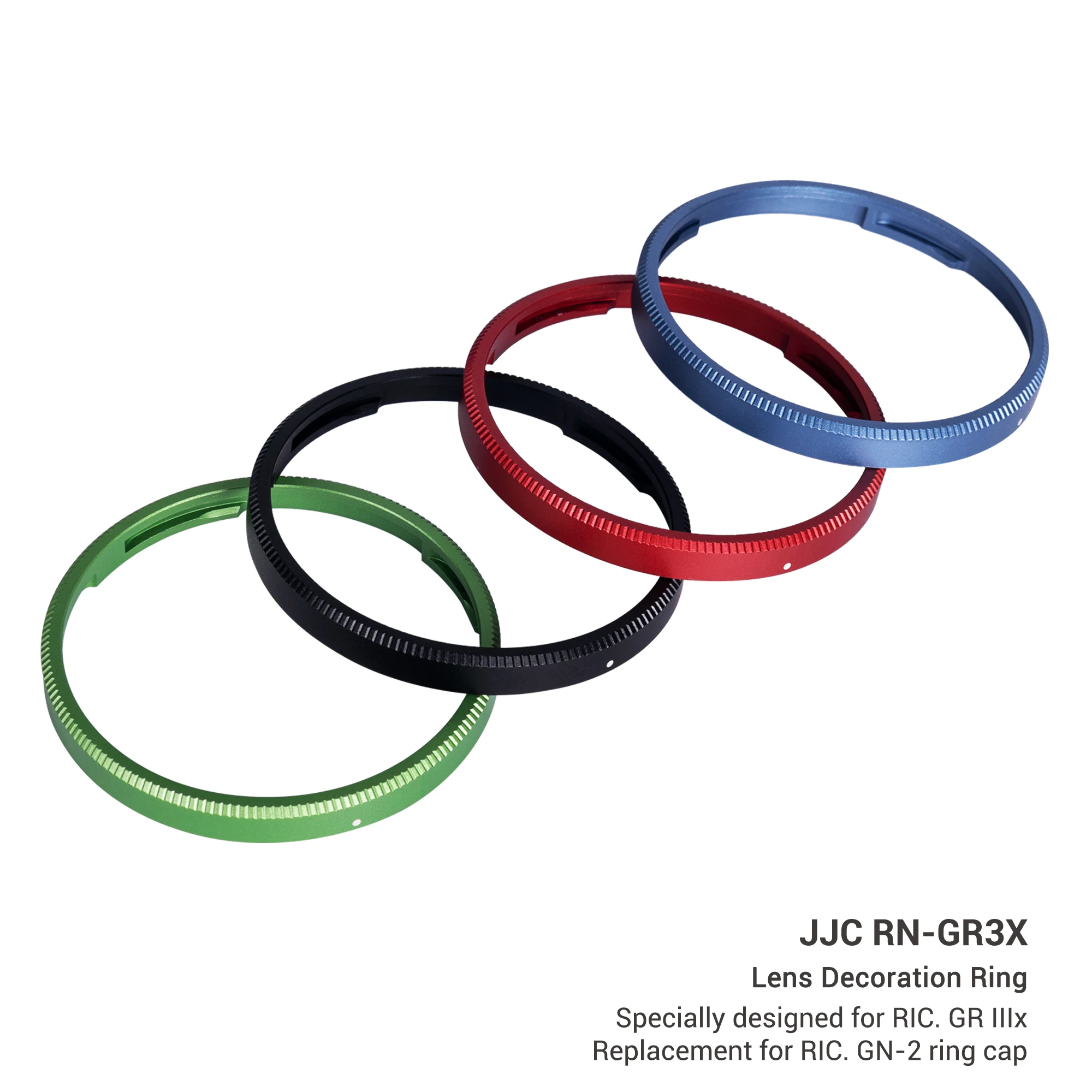 JJC Durable Lens Decoration Ring Specially Designed for Ricoh GR IIIx GR3x Camera Replaces Ricoh GN-2 Lens Decoration Ring Cap