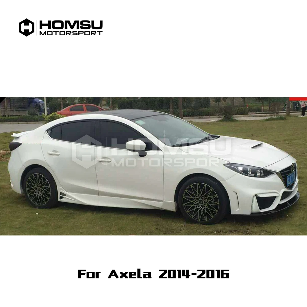 M4 Style PP Material full set Body Kits Front Rear lip Spoiler for mazda axela to M4 Style 2014-2016 car bumper protector