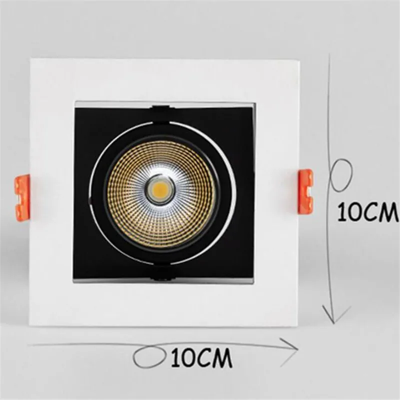 10Pcs 10W 20W Double Head LED COB  Embedded Ceiling Downlight Ease Maintenance Commercial Lighting Moon Lamp